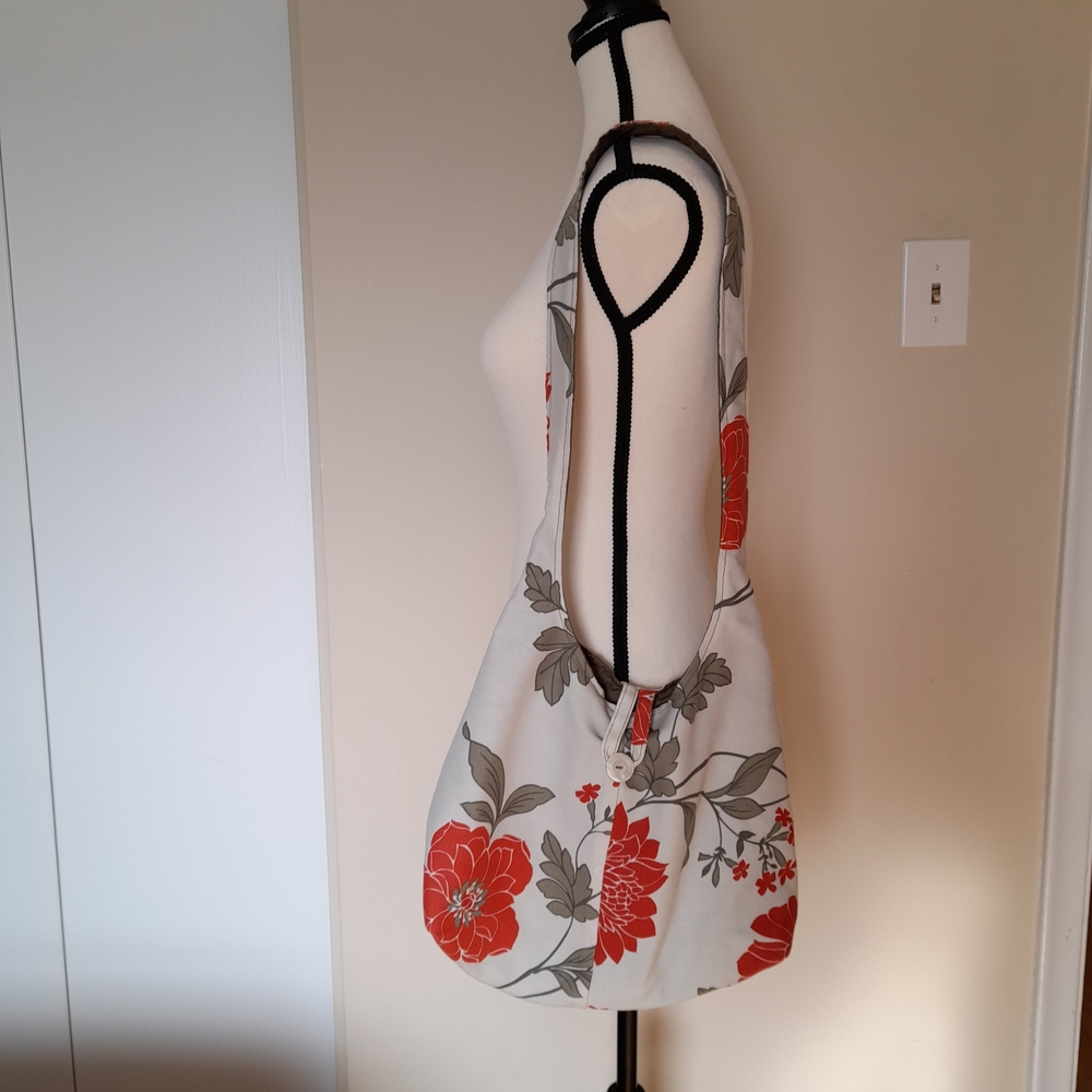 Floral Over The Shoulder Beach Bag